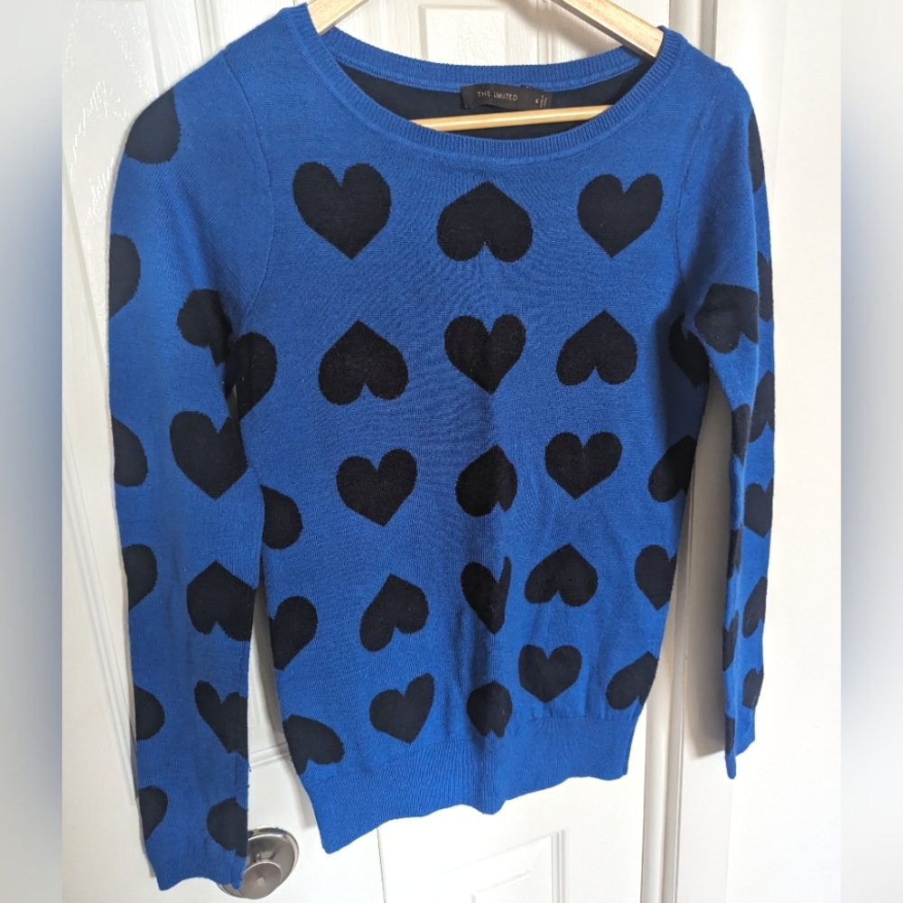 The Limited heart sweater